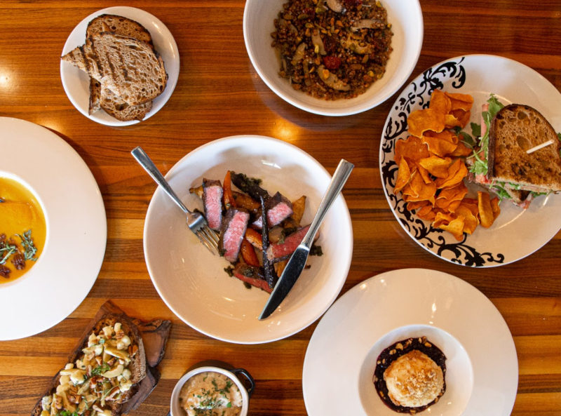 Different types of food on the table